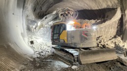 Ausleger und Komponenten für Tunnelbagger