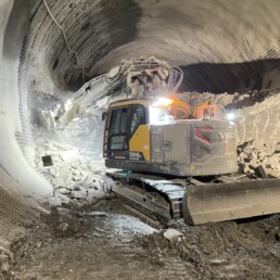 Ausleger und Komponenten für Tunnelbagger